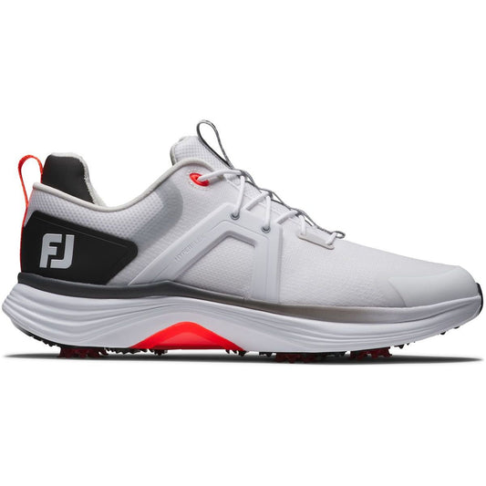 FootJoy Hyperflex, White, Black, Red, golfové boty pro může