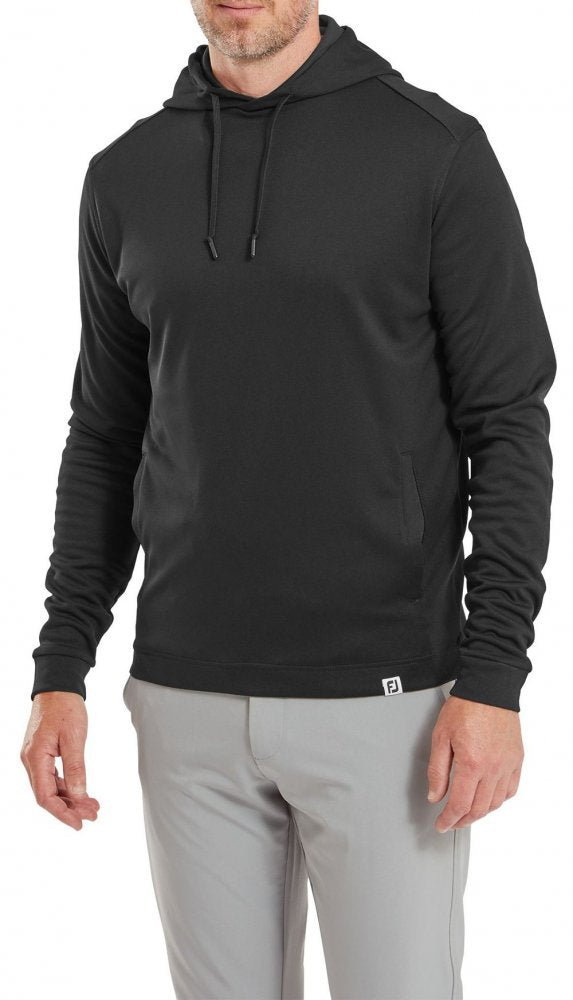 FootJoy Lightweight Hoodie, Black, pánská golfová mikina FootJoy