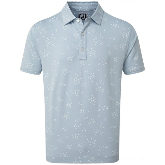 FootJoy Lisle Flock of Birds Print, Blue Fog, White