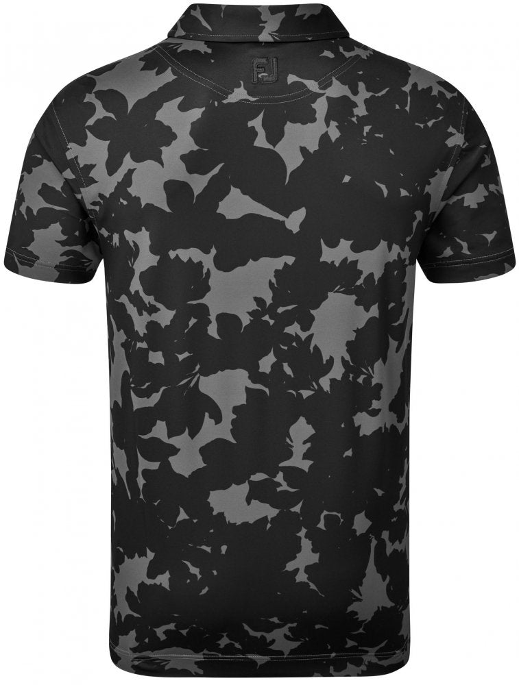 FootJoy Pique Camo Floral Print, Black