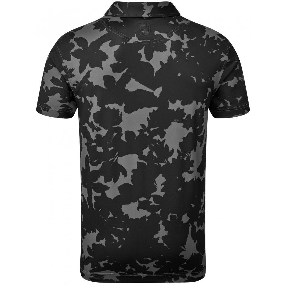 FootJoy Pique Camo Floral Print, Black
