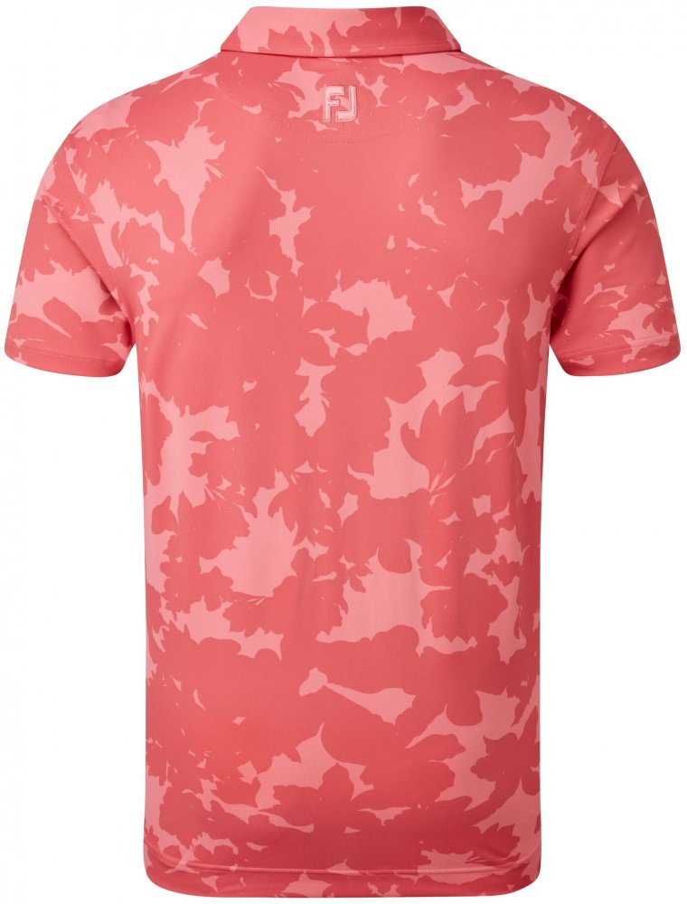 FootJoy Pique Camo Floral Print, Cape Red