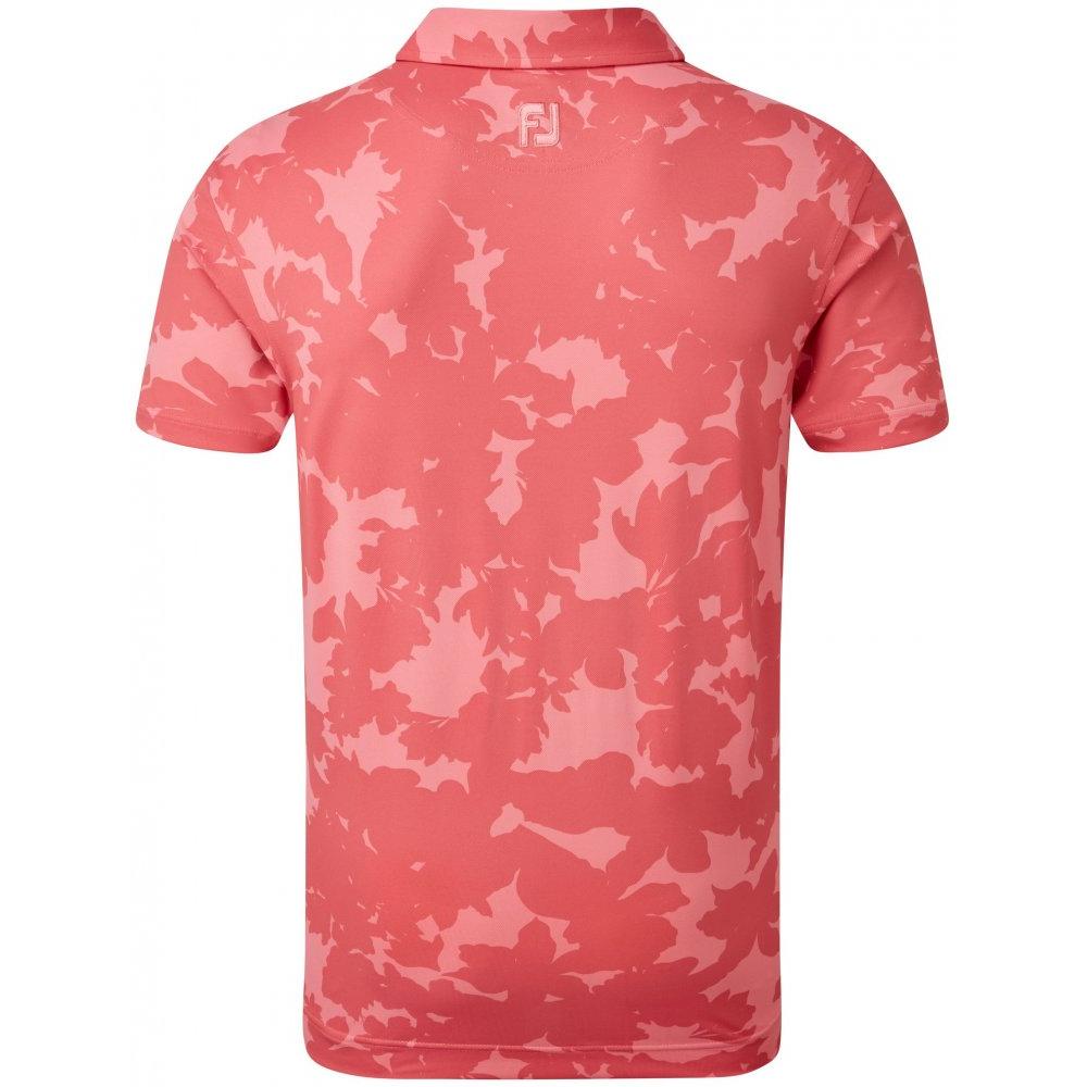 FootJoy Pique Camo Floral Print, Cape Red