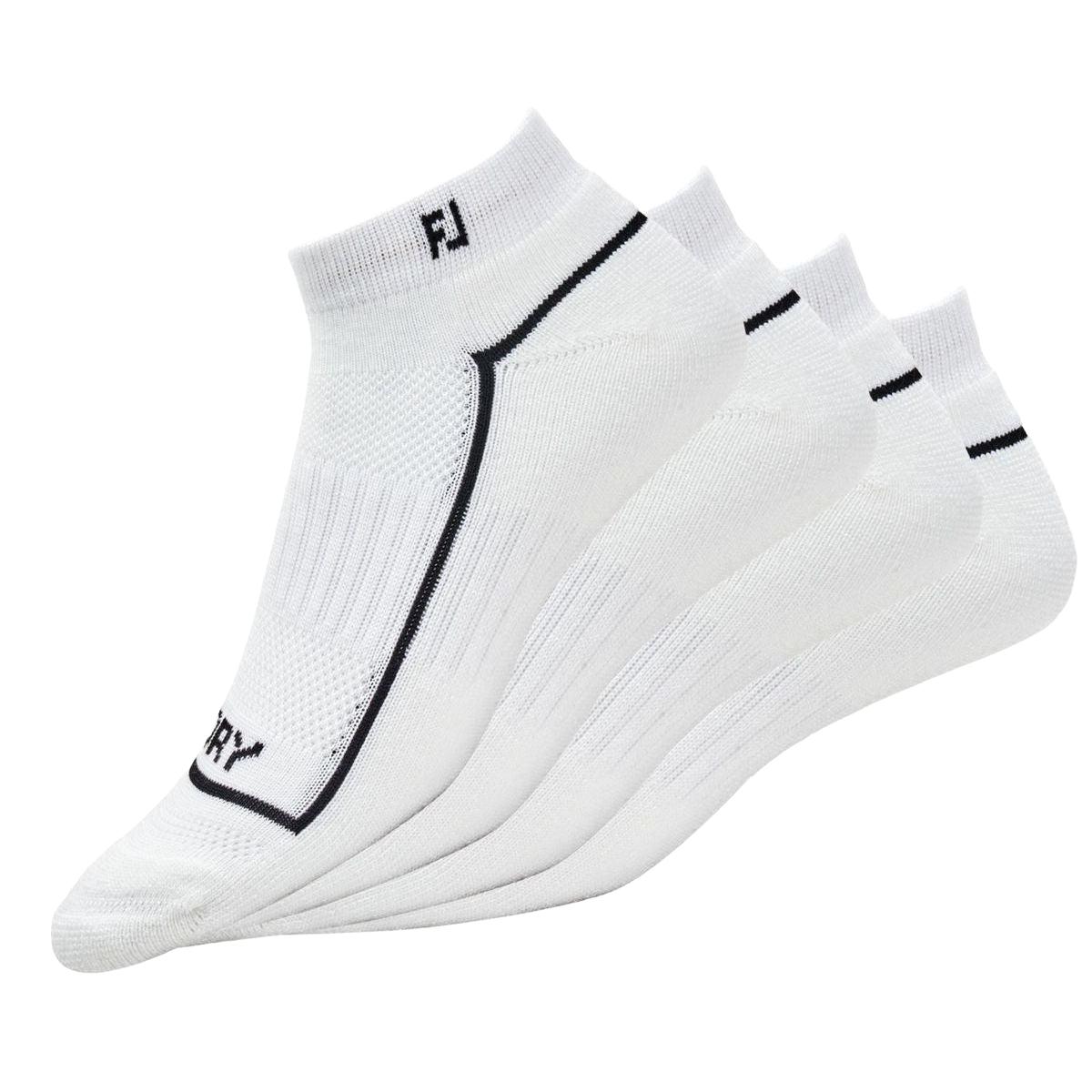 FootJoy Pro Dry Sportlet 2 páry, bílé dámské ponožky na golf
