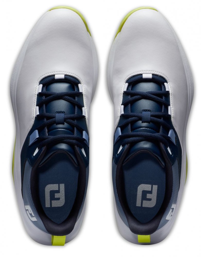 FootJoy Pro Lite, White, Navy, Lime, pánské golfové boty