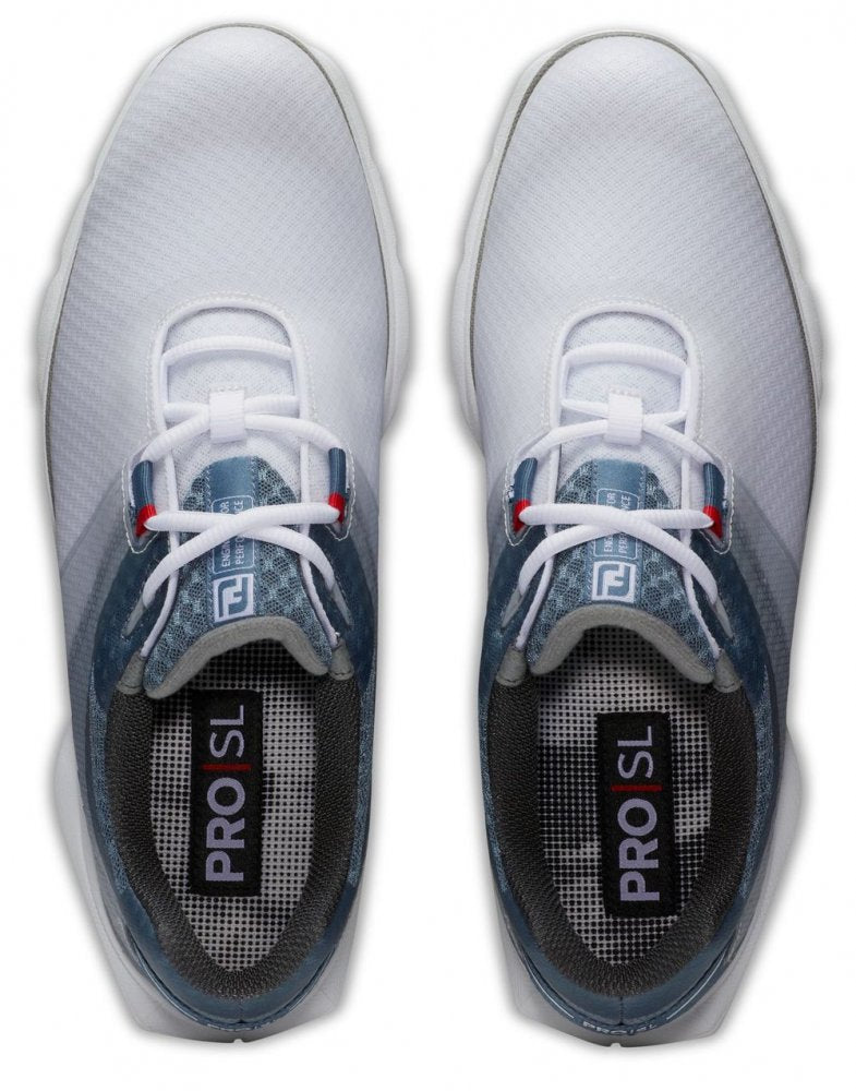 FootJoy Pro SL Sport, White, Blue, Navy, bez spikové
