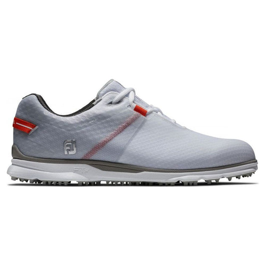 FootJoy Pro SL Sport, White, Grey, Orange, bez spikové