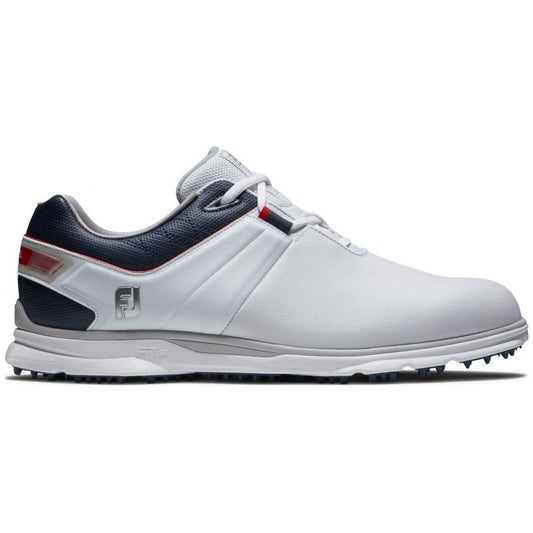FootJoy Pro SL, White, Navy, Red, golfové boty pro muže