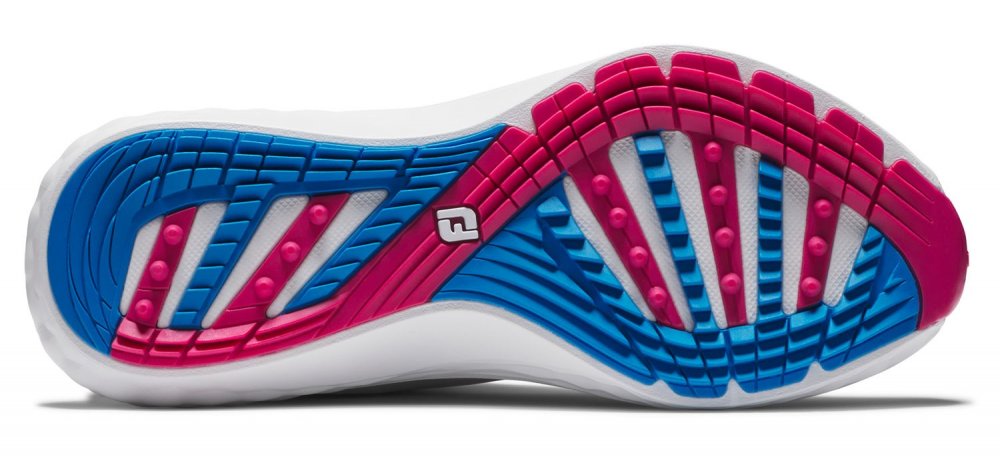FootJoy Quantum, White, Blue, Pink, dámské golfové boty
