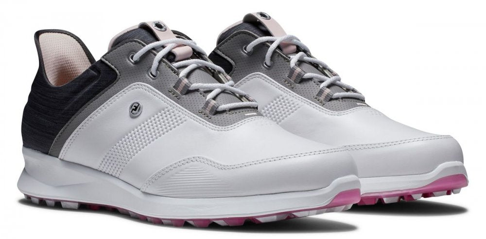 FootJoy Stratos, White, Black, Pink, bez spikové
