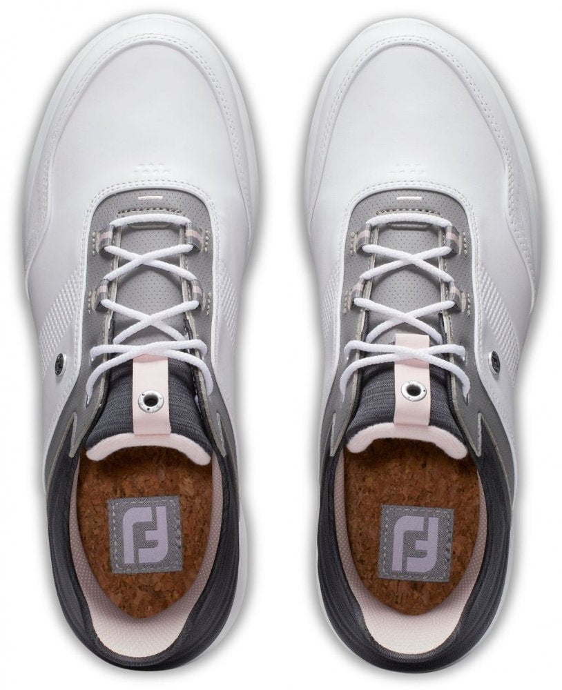 FootJoy Stratos, White, Black, Pink, bez spikové