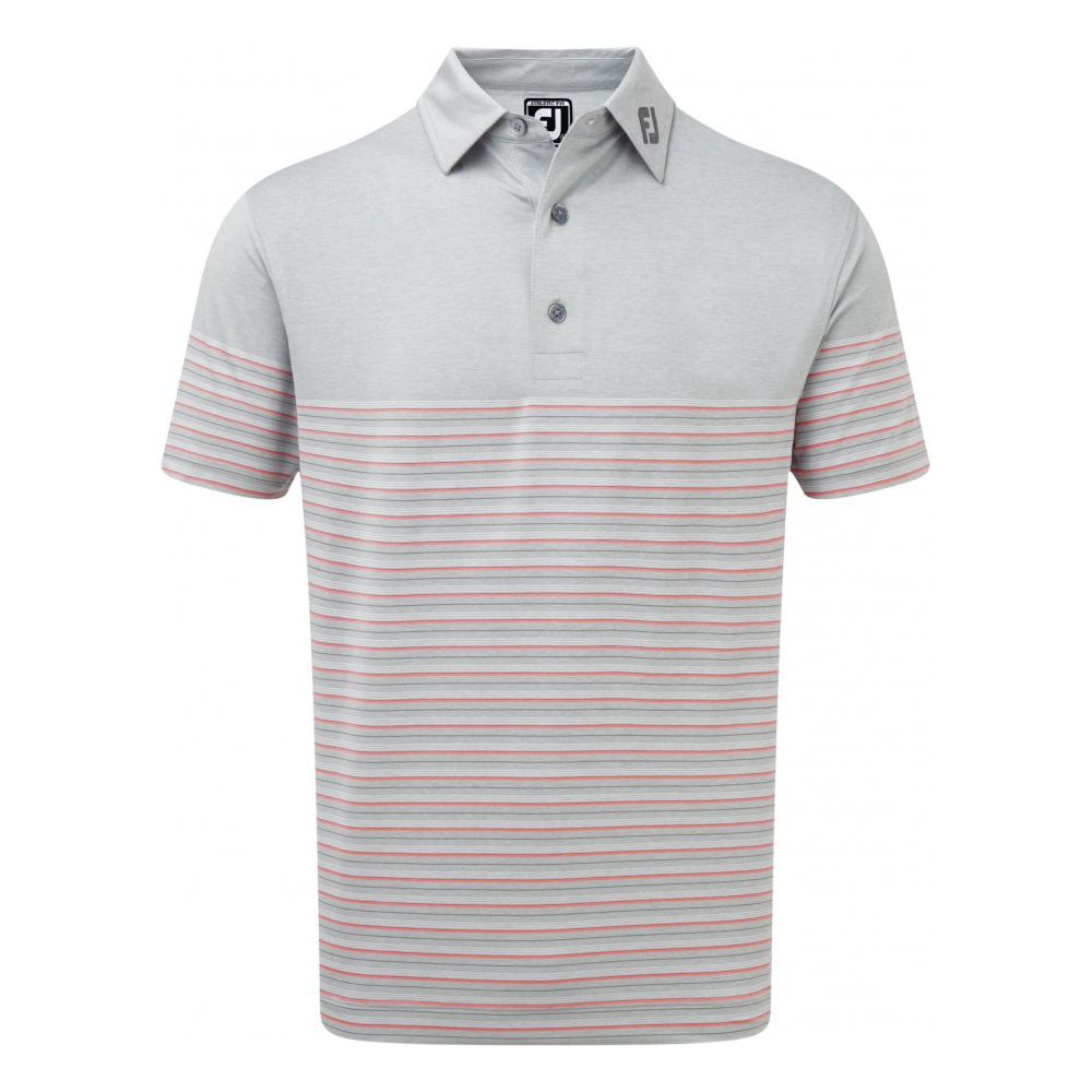 FootJoy Stretch Lisle Multi Pinstripe, Heather Grey