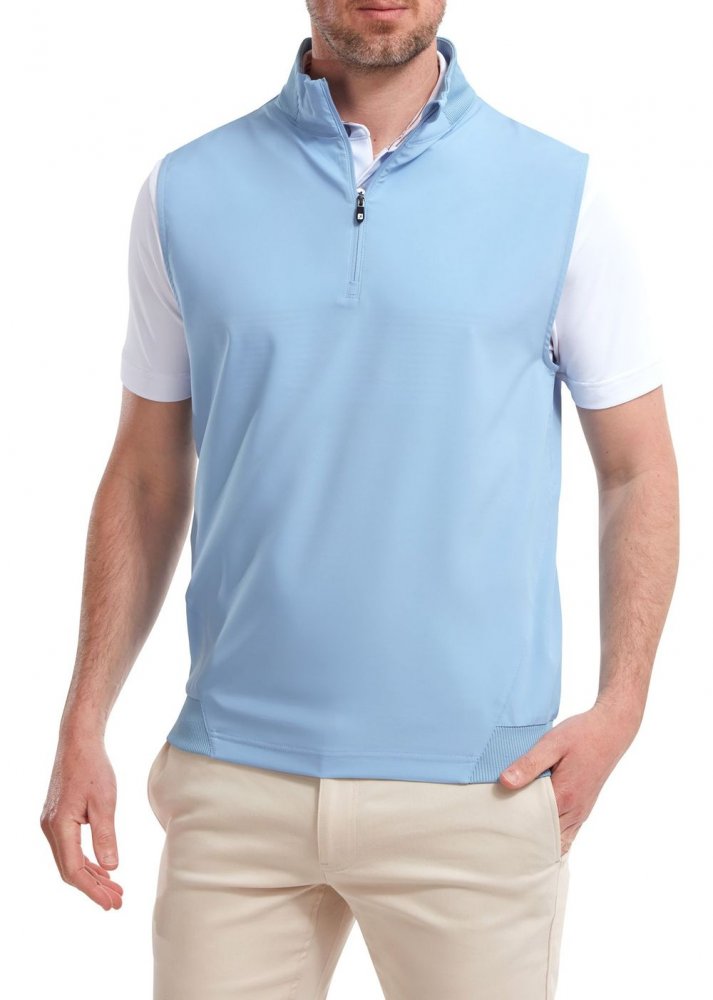 FootJoy Stretch Woven Vest, Dusk Blue, golfová vesta pro muže