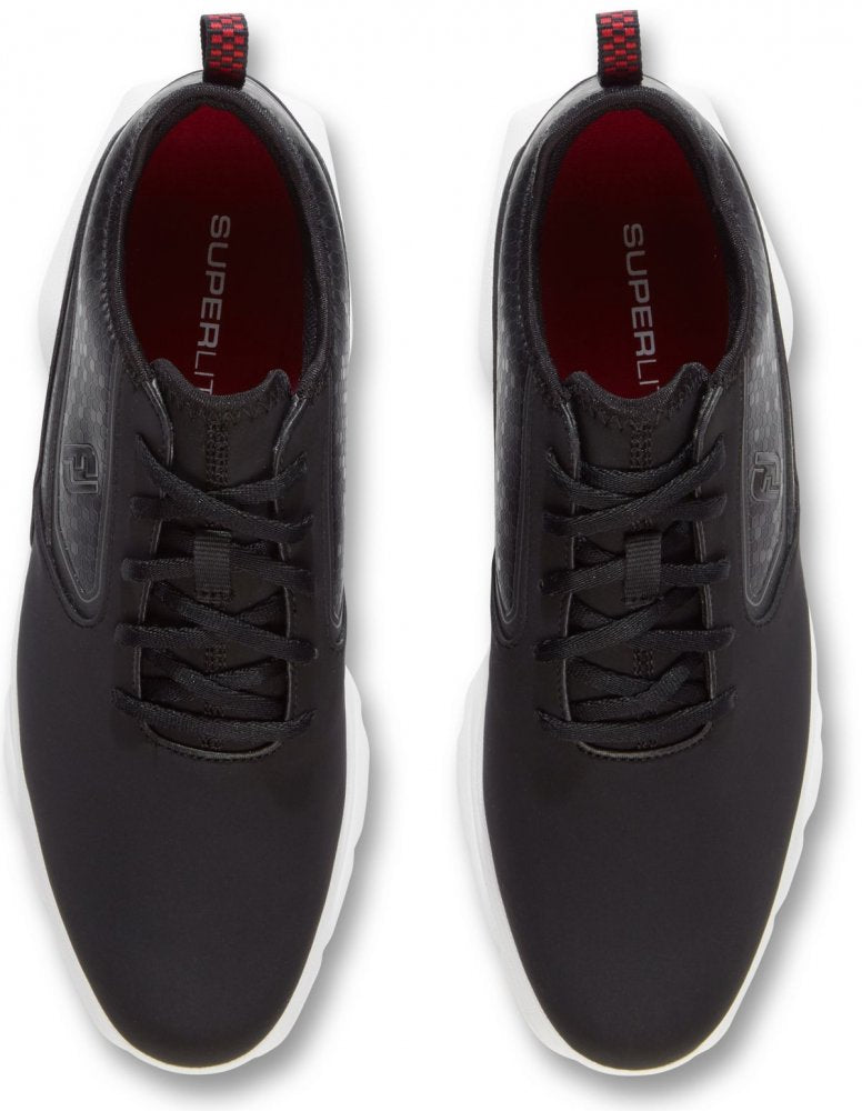 FootJoy SuperLites XP, Black, White, Red, golfové boty pro muže