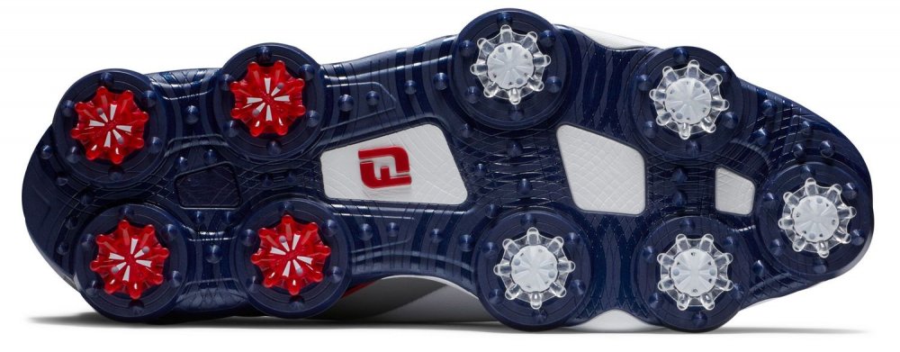 FootJoy Tour Alpha, White, Navy, Grey, se spiky