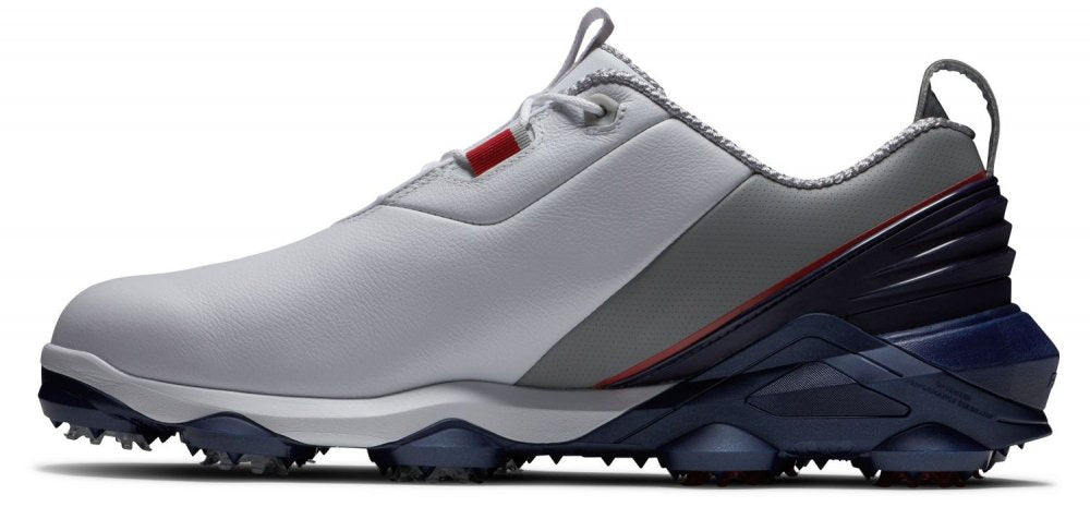 FootJoy Tour Alpha, White, Navy, Grey, se spiky