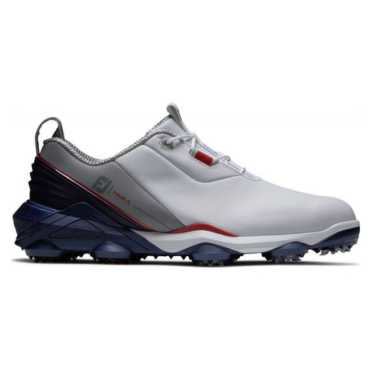 FootJoy Tour Alpha, White, Navy, Grey, se spiky