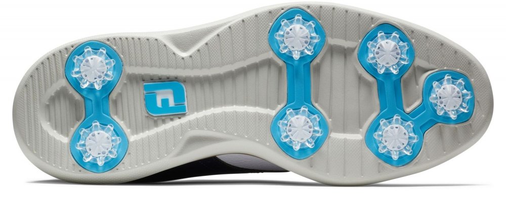 FootJoy Traditions, White, Navy, se spiky