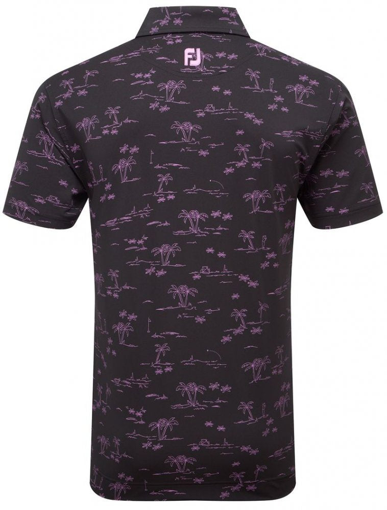 FootJoy Tropic Golf Print, Black, Orchid