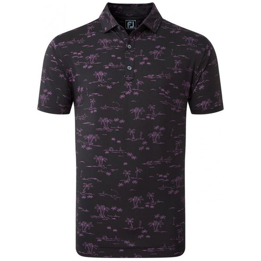 FootJoy Tropic Golf Print, Black, Orchid