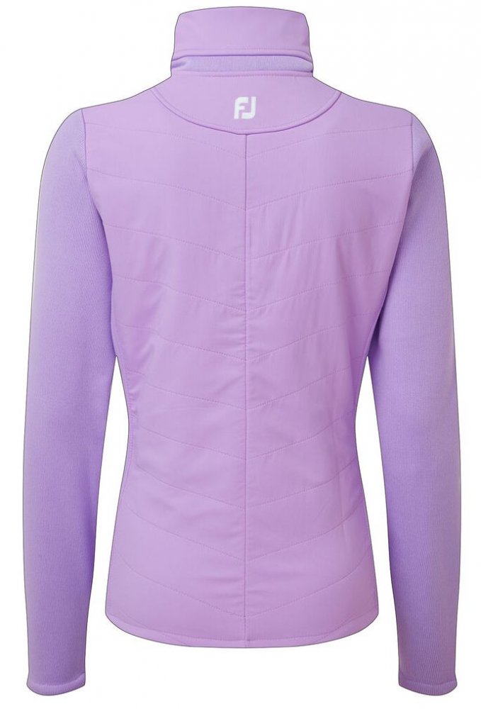 FootJoy Womens Thermal Quilted Jacket, Orchid, White