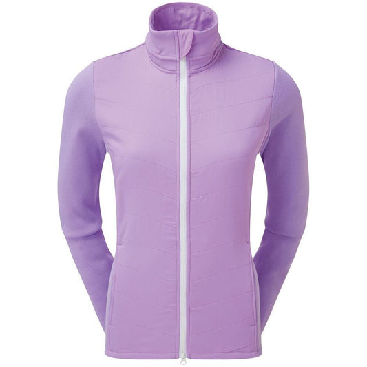 FootJoy Womens Thermal Quilted Jacket, Orchid, White