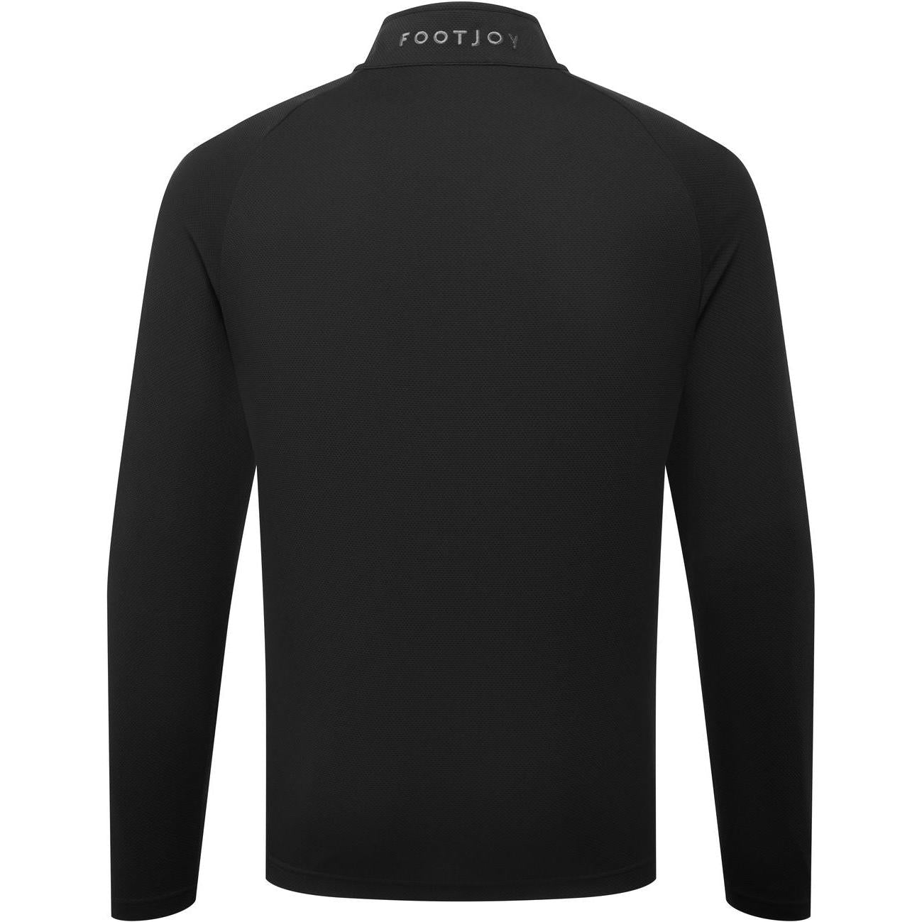 FootJoy Wordmark Chill Out, Black, Charcoal, pánská golfová mikina
