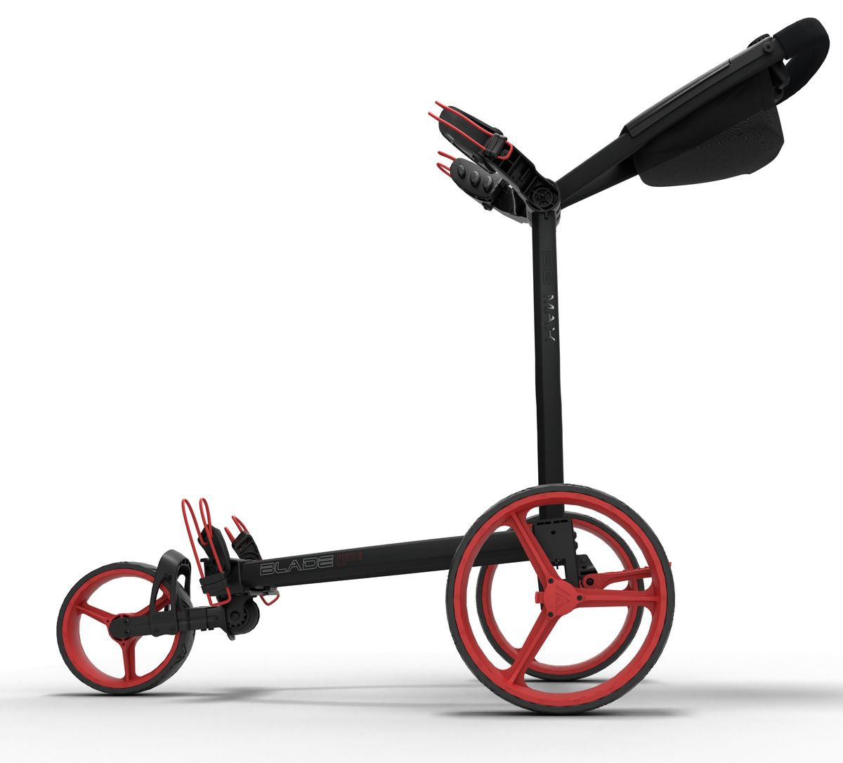 BigMax Blade IP2, Black, Red, ruční golfový vozík