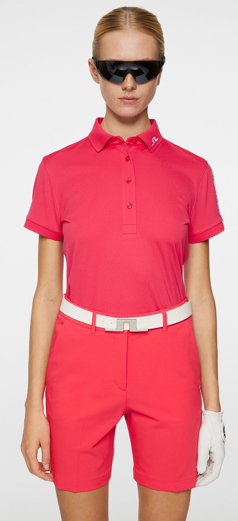 J.Lindeberg Tour Tech Polo, Azalea, dámské golfové tričko