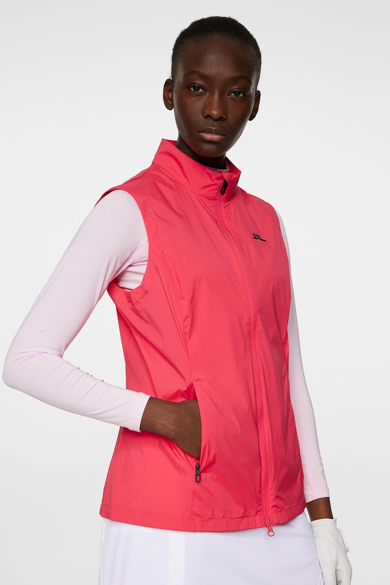 J.Lindeberg Thorine Vest, Azalea, dámská golfová vesta