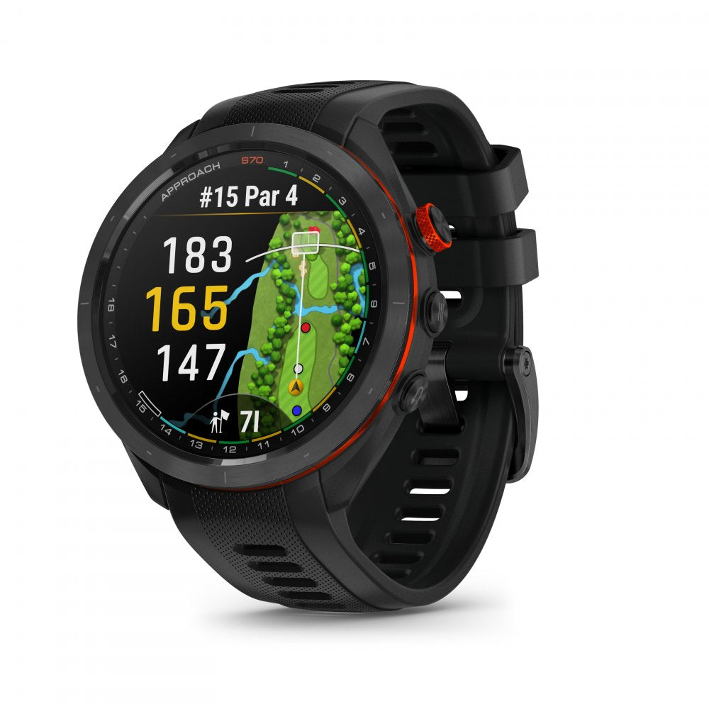Garmin Approach S70, Black, 47mm, golfové hodinky