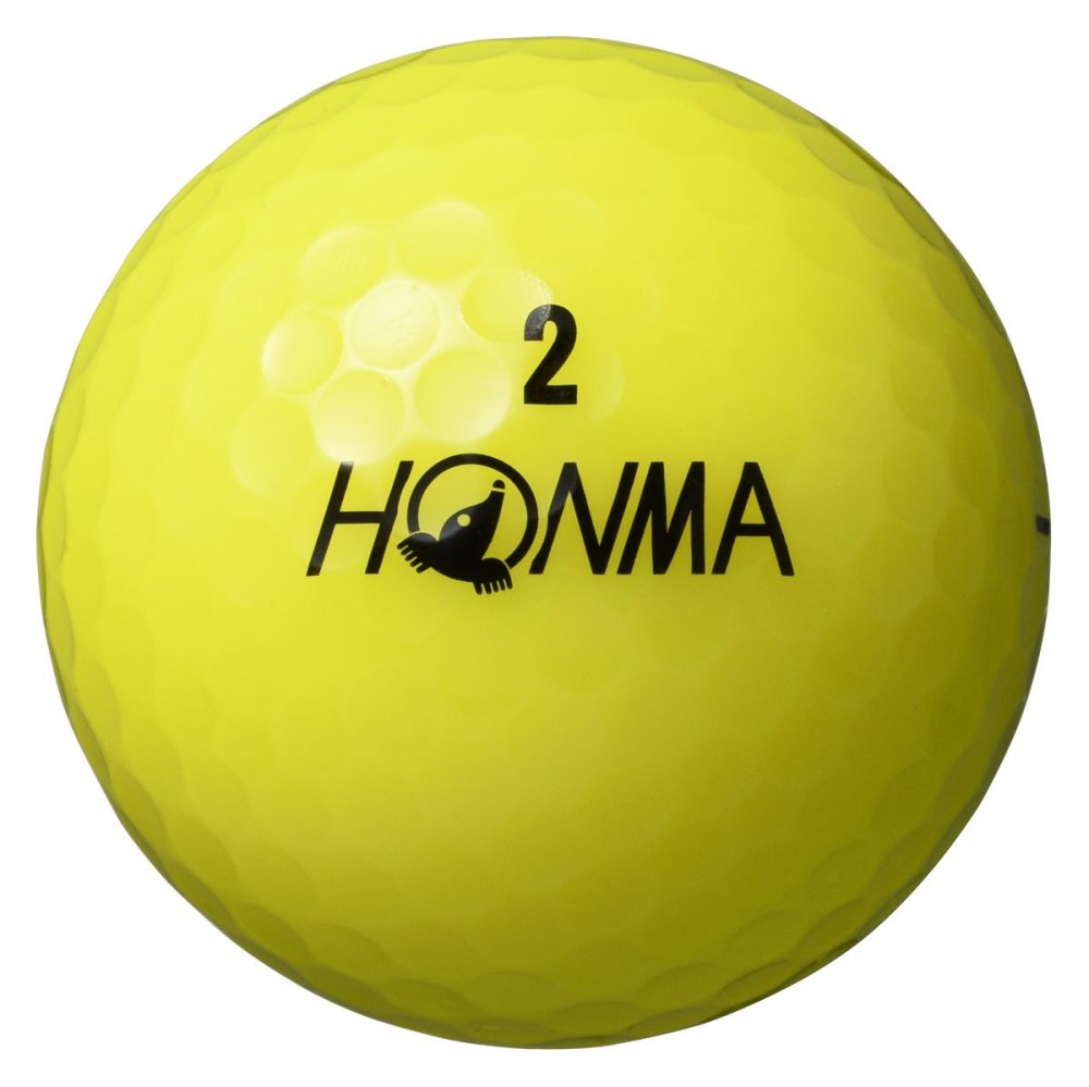 Honma D1 2024, žluté golfové míčky