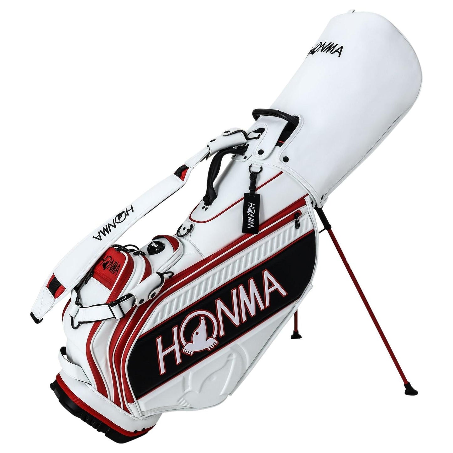 Honma Pro Stand bag, White, Black, CB12402