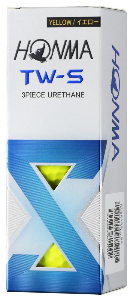 Honma TW-S 2024, žluté golfové míčky