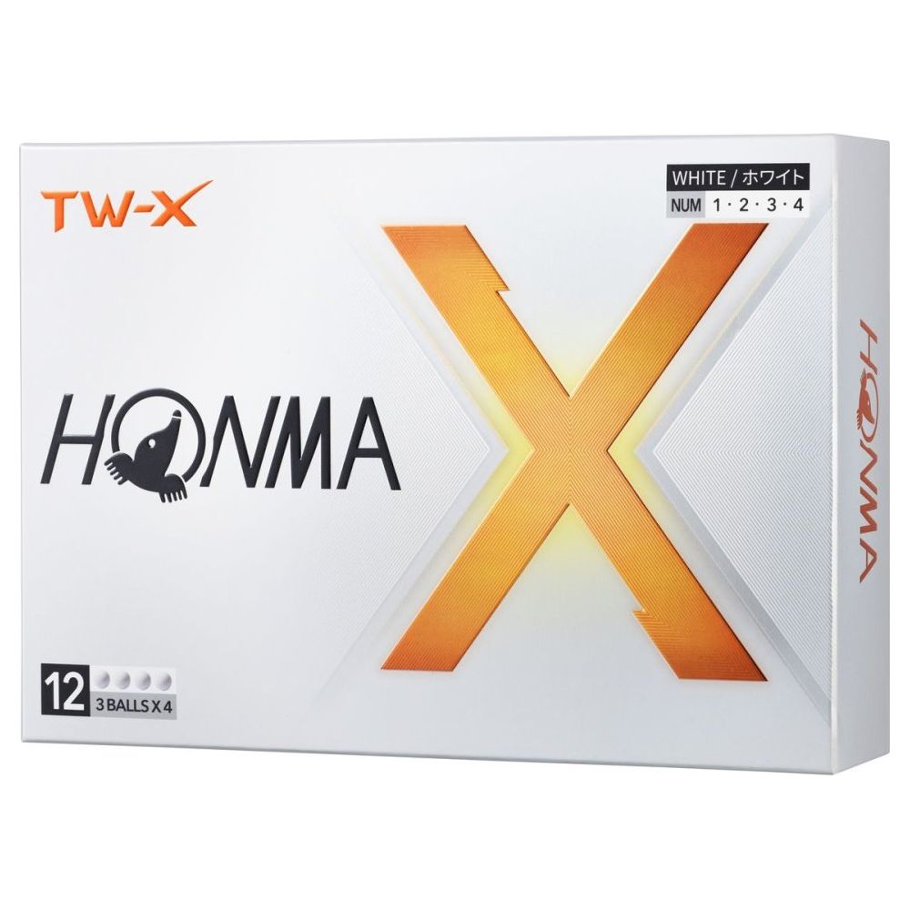 Honma TW-X, 2024, bílé golfové míčky