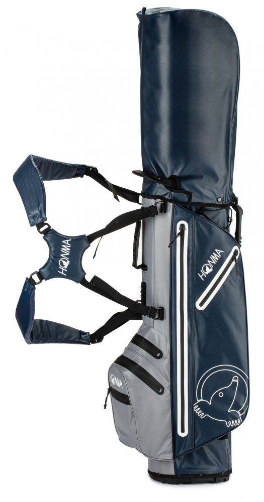 Honma Waterproof Stand bag, Grey, Navy