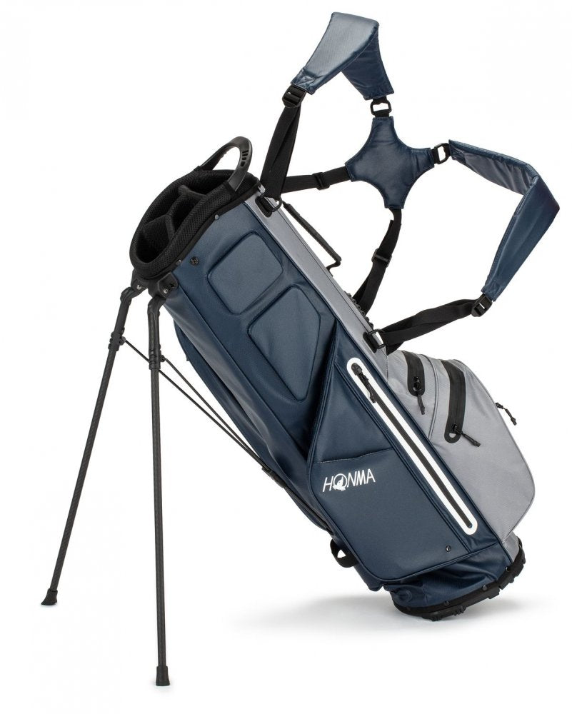Honma Waterproof Stand bag, Grey, Navy
