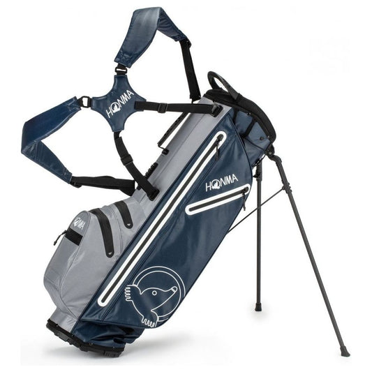 Honma Waterproof Stand bag, Grey, Navy