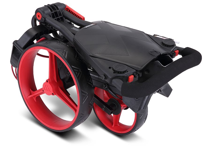 BigMax IQ2, Phantom Black, Red, ruční golfový vozík