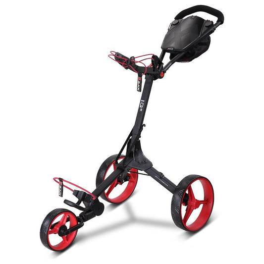 BigMax IQ2, Phantom Black, Red, ruční golfový vozík