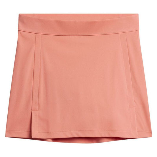 J.Lindeberg Amelie Mid Skirt, Burnt Coral, dámská golfová sukně