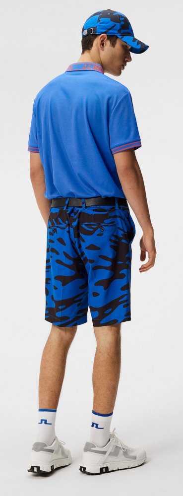 J.Lindeberg Austin Regular Polo, Nautical Blue, pánské golfové tričko