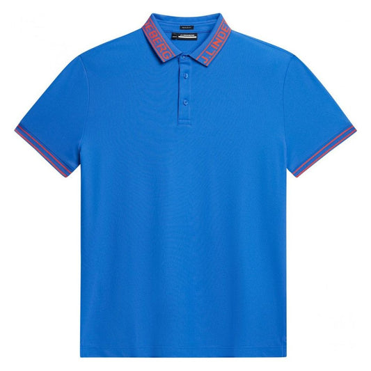 J.Lindeberg Austin Regular Polo, Nautical Blue, pánské golfové tričko