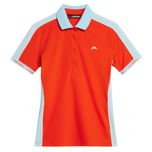 J.Lindeberg Demi Polo, Tangerine Tango, dámské golfové tričko