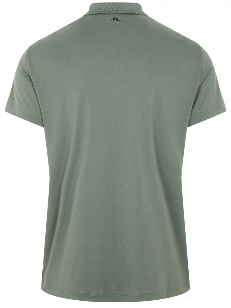 J.Lindeberg Flinn Regular Fit Golf Polo, Thyme Green Melange