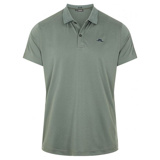 J.Lindeberg Flinn Regular Fit Golf Polo, Thyme Green Melange