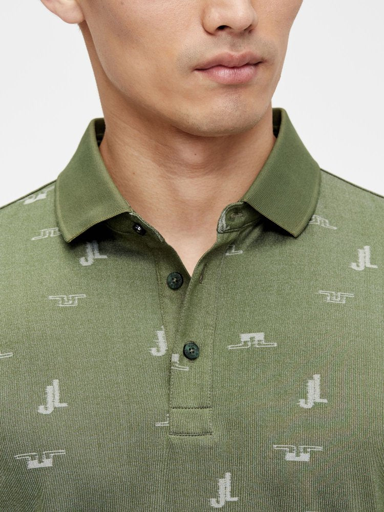 J.Lindeberg Glen Regular Fit Golf Polo, Thyme Green