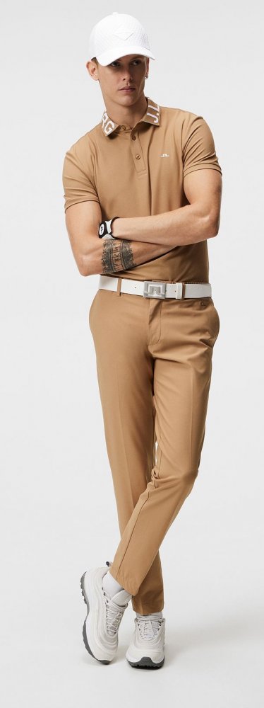 J.Lindeberg Gus Regular Polo Tiger Brown