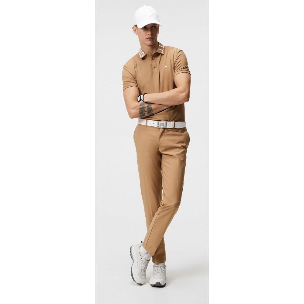 J.Lindeberg Gus Regular Polo Tiger Brown