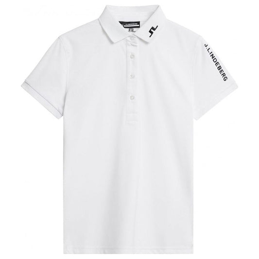 J.Lindeberg Tour Tech Polo, Bílé, dámské golfové tričko